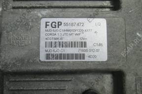 БЛОК УПРАВЛЕНИЯ ДВИГАТЕЛЕМ Opel Corsa GM 55187472 1.3 JTD