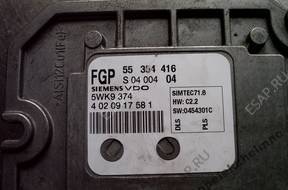 БЛОК УПРАВЛЕНИЯ ДВИГАТЕЛЕМ OPEL VECTRA 55354416  5WK9374