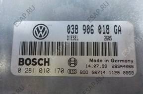 БЛОК УПРАВЛЕНИЯ ДВИГАТЕЛЕМ PASSAT B5 1.9 TDI 0281010170