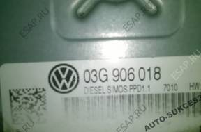 БЛОК УПРАВЛЕНИЯ   ДВИГАТЕЛЕМ PASSAT B6 03G906018