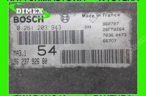 БЛОК УПРАВЛЕНИЯ ДВИГАТЕЛЕМ Peugeot 106 BOSCH 0 261 203 943