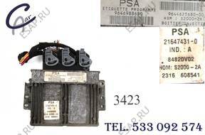 БЛОК УПРАВЛЕНИЯ ДВИГАТЕЛЕМ PEUGEOT 206 1,4 8V 9646988680