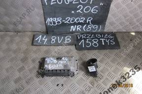 БЛОК УПРАВЛЕНИЯ ДВИГАТЕЛЕМ PEUGEOT 206 1.4 B 8V 0261206213
