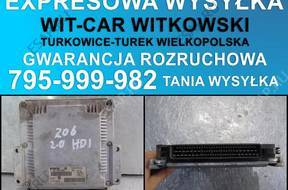 БЛОК УПРАВЛЕНИЯ ДВИГАТЕЛЕМ PEUGEOT 206 2.0 HDI 9637089980