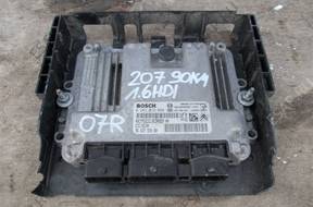 БЛОК УПРАВЛЕНИЯ ДВИГАТЕЛЕМ Peugeot 207 1,6 HDI 90KM 2007 год.
