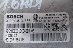 БЛОК УПРАВЛЕНИЯ ДВИГАТЕЛЕМ Peugeot 207 1,6 HDI 90KM 2007 год.