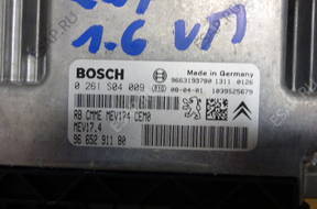 БЛОК УПРАВЛЕНИЯ ДВИГАТЕЛЕМ PEUGEOT 207 1.6 VTI 0261S04009