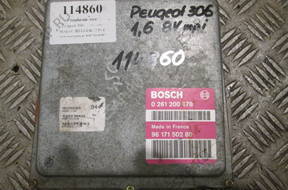 БЛОК УПРАВЛЕНИЯ ДВИГАТЕЛЕМ Peugeot 306 1.6 8V 93-1996 год.