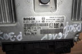 БЛОК УПРАВЛЕНИЯ ДВИГАТЕЛЕМ PEUGEOT 307 0261201610 9652552380
