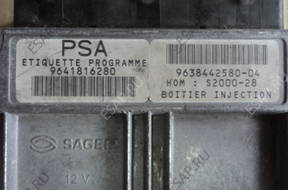 БЛОК УПРАВЛЕНИЯ ДВИГАТЕЛЕМ PEUGEOT 307 1.4 16v 9641816280