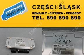 БЛОК УПРАВЛЕНИЯ  ДВИГАТЕЛЕМ  PEUGEOT 307 1.6 16V