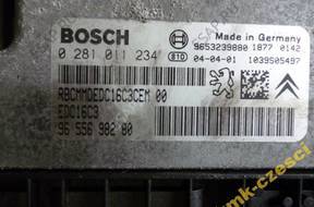 БЛОК УПРАВЛЕНИЯ ДВИГАТЕЛЕМ Peugeot 307 1.6 HDI 0281011234