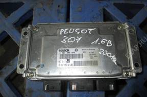 БЛОК УПРАВЛЕНИЯ   ДВИГАТЕЛЕМ Peugeot 307 2001 год, 1.6B