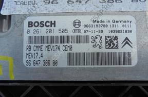 БЛОК УПРАВЛЕНИЯ ДВИГАТЕЛЕМ PEUGEOT 308 9663193780 0261201505