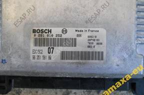 БЛОК УПРАВЛЕНИЯ ДВИГАТЕЛЕМ PEUGEOT 406 2.0 HDI 0281010252