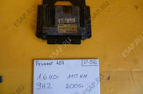 БЛОК УПРАВЛЕНИЯ ДВИГАТЕЛЕМ PEUGEOT 407 1,6 HDI 9655698280