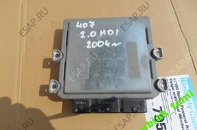 БЛОК УПРАВЛЕНИЯ ДВИГАТЕЛЕМ PEUGEOT 407 2.0 HDI 9656412980