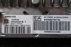 БЛОК УПРАВЛЕНИЯ ДВИГАТЕЛЕМ PEUGEOT 407 2.0HDI 5WS40261B-T