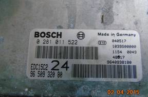 БЛОК УПРАВЛЕНИЯ ДВИГАТЕЛЕМ PEUGEOT 807 2.2 HDI 0281011552