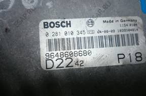 БЛОК УПРАВЛЕНИЯ ДВИГАТЕЛЕМ peugeot BOXER JUMPER 9648608680
