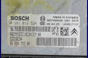БЛОК УПРАВЛЕНИЯ ДВИГАТЕЛЕМ PEUGEOT CITROEN C3 1.4 0281012524