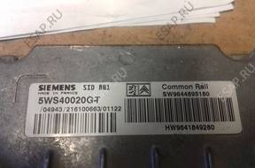 БЛОК УПРАВЛЕНИЯ ДВИГАТЕЛЕМ PEUGEOT307 9644895180 5WS40020G-T