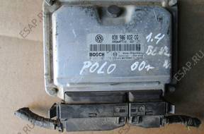 БЛОК УПРАВЛЕНИЯ   ДВИГАТЕЛЕМ Polo 6N2 1.4 2000 год