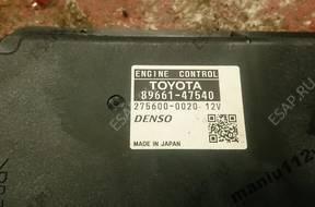 БЛОК УПРАВЛЕНИЯ   ДВИГАТЕЛЕМ PRIUS 89661-47540 2014 год,