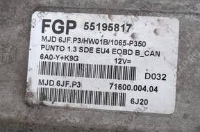 БЛОК УПРАВЛЕНИЯ   ДВИГАТЕЛЕМ PUNTO II FGP 55195817