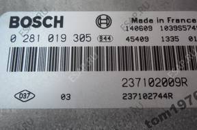 БЛОК УПРАВЛЕНИЯ ДВИГАТЕЛЕМ RENAULT 1.6 DCI 237102009 год,