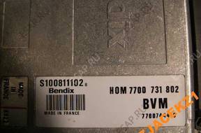 БЛОК УПРАВЛЕНИЯ ДВИГАТЕЛЕМ RENAULT 19 1.8 BEN   S100811102B