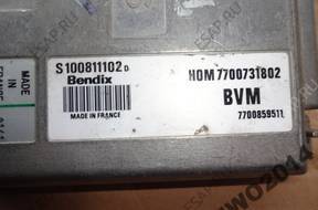БЛОК УПРАВЛЕНИЯ ДВИГАТЕЛЕМ RENAULT 19 S100811102D 7700731802
