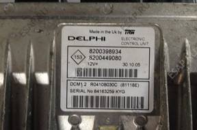 БЛОК УПРАВЛЕНИЯ   ДВИГАТЕЛЕМ RENAULT 8200398934