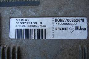 БЛОК УПРАВЛЕНИЯ ДВИГАТЕЛЕМ RENAULT LAGUNA 1.8 HOM7700863478