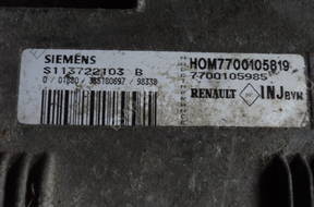 БЛОК УПРАВЛЕНИЯ ДВИГАТЕЛЕМ RENAULT LAGUNA 2.0 16v 7700105819