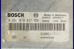 БЛОК УПРАВЛЕНИЯ ДВИГАТЕЛЕМ RENAULT LAGUNA 2.2 DCI 0281010637