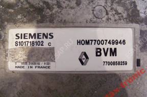 БЛОК УПРАВЛЕНИЯ ДВИГАТЕЛЕМ RENAULT S101718102C / 7700749946