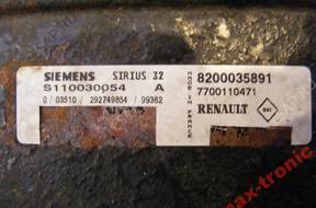 БЛОК УПРАВЛЕНИЯ ДВИГАТЕЛЕМ RENAULT S110030054A 8200035891