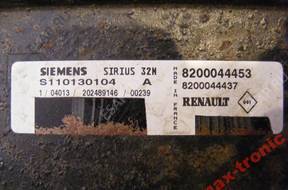 БЛОК УПРАВЛЕНИЯ ДВИГАТЕЛЕМ RENAULT S110130104A 8200044453