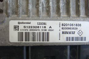 БЛОК УПРАВЛЕНИЯ ДВИГАТЕЛЕМ RENAULT S122326116A