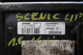 БЛОК УПРАВЛЕНИЯ ДВИГАТЕЛЕМ RENAULT SCENIC 1.6 16V 8200056873