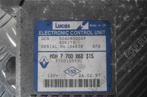 БЛОК УПРАВЛЕНИЯ  ДВИГАТЕЛЕМ  RENAULT SCENIC 1.9 D