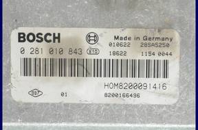 БЛОК УПРАВЛЕНИЯ ДВИГАТЕЛЕМ RENAULT SCENIC 1.9 DCI 0281010843
