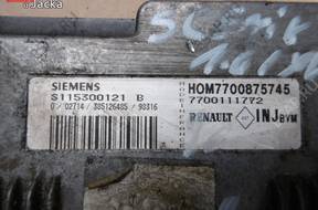 БЛОК УПРАВЛЕНИЯ ДВИГАТЕЛЕМ RENAULT SCENIC I 1,6B 7700111772