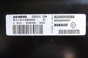 БЛОК УПРАВЛЕНИЯ ДВИГАТЕЛЕМ RENAULT SIRIUS 32N S110138000C