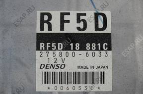 БЛОК УПРАВЛЕНИЯ ДВИГАТЕЛЕМ RF5D18881C MAZDA 6 275800-6033