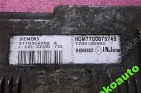 БЛОК УПРАВЛЕНИЯ ДВИГАТЕЛЕМ S115300202A Renault Scenic 1.6 8V