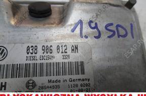 БЛОК УПРАВЛЕНИЯ ДВИГАТЕЛЕМ SDI 038906012AN FABIA 6Y0