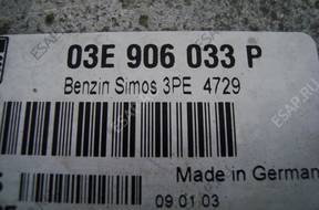 БЛОК УПРАВЛЕНИЯ ДВИГАТЕЛЕМ SEAT 03E906033P 1.2 12V