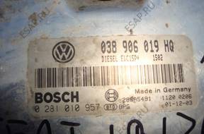 БЛОК УПРАВЛЕНИЯ ДВИГАТЕЛЕМ SEAT IBIZA 1.9 TDI 038906019HQ